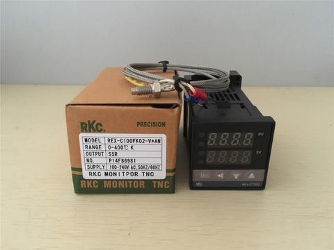 REX-C100 PID Digital Temperature Controller + K Type Probe Universal Input Relay/SSR Output REX-C100FK02-M*AN REX-C100FK02-V*AN ► Photo 1/5