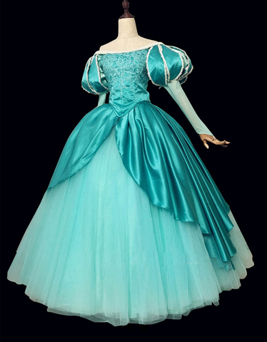 Custom-Made Top Quality Ariel Princess Cosplay Costume With Pearls Dress For Adult Women Halloween Party ► Photo 1/3