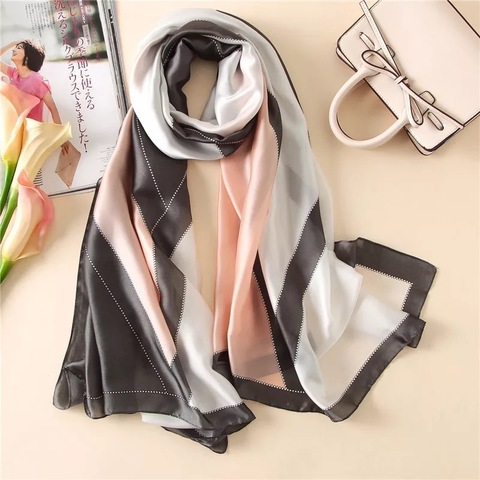 Luxury Brand fashion summer women scarf soft silk scarves female shawl Foulard ladies muffler Beach wrap bandanna pareo ► Photo 1/6