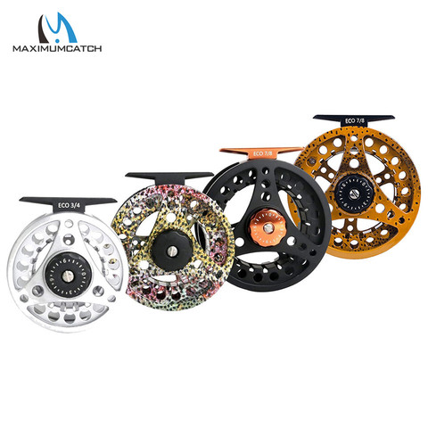 Maximumcatch High Quality ECO 2/3/4/5/6/7/8WT Fly Reel Large Arbor Aluminum Fly Fishing Reel Hand-Changed Fishing Reel ► Photo 1/6