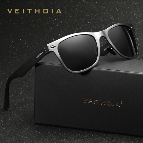 VEITHDIA Brand Designer Classic Sunglasses Men Polarized Square Sun Glasses Eyeglasses oculos de sol For Men ► Photo 1/6