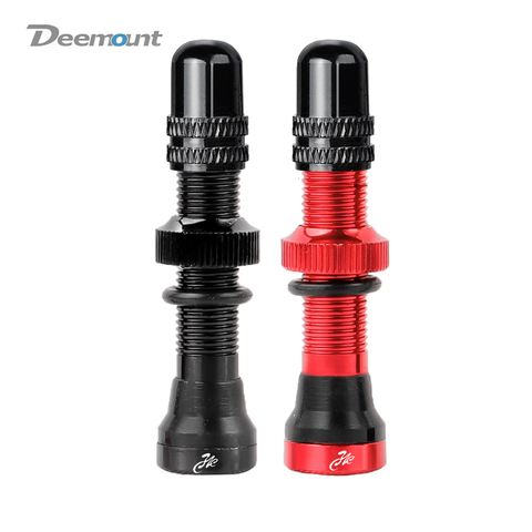 Deemount 2PCS Bicycle Tubeless Schrader Nipple A/V Valves Brass Core CNC Machined Anodized for MTB Road Bike Tubeless Rims ► Photo 1/6