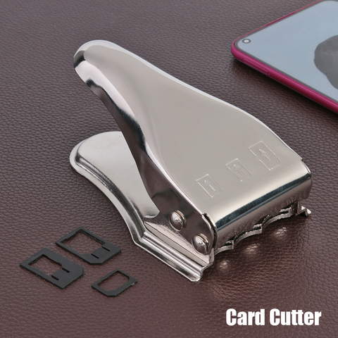 Micro SIM Card Cutter Phone Repair 3 in 1 Nano Mini Manual Metal Modify Tools for Outdoors Mobile Phone Ornaments ► Photo 1/1