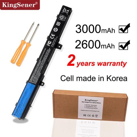 KingSener Korea Cell A31N1319 A41N1308 Battery for ASUS  X451 X551 X451C X451CA X551C X551CA X551M X551MA A31LJ91 0B110-00250100 ► Photo 1/6