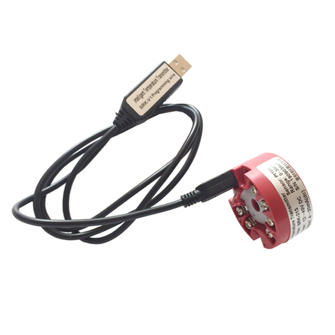 Programmable Thermocouple RTD PT100 to 4-20mA Converter TC RTD Input 4-20mA Output Head-mounted Temperature Transmitter ► Photo 1/6