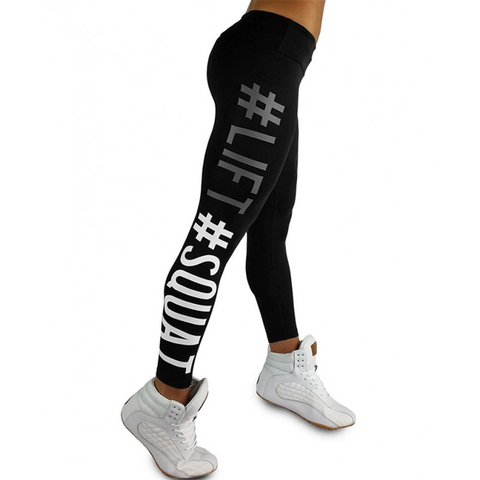 New Tightening Leggings Women Leggins Female Elastic Pant Capri Women Fitness Leggings Letters Print Slim Trouser ► Photo 1/6