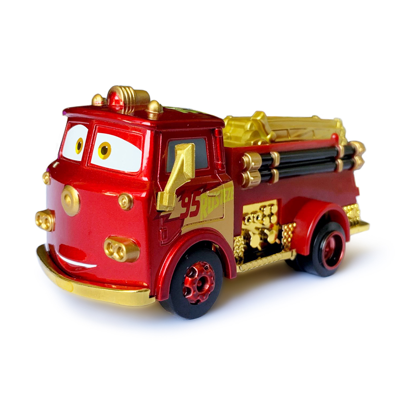 Buy Online Cars Disney Pixar Toys New Golden Fire Rescue Car Lightning Mcqueen Jackson Storm Metal Alloy Diecast Boy Car Toy Birthday Gift Alitools