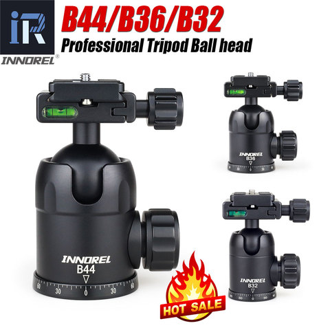 INNOREL B44/B36/B32 Aluminum Alloy Panoramic Camera Tripod Head Max Load 15/12/8kg with Quick Release Plate for Telephoto Lens ► Photo 1/6