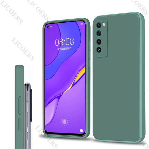 for OPPO Find X2 Lite Neo Reno 4 4SE 3 5G A9 A5 2022 A92S Case Square Liquid Silicon Full Protect Lens Camera Soft Cover Funda ► Photo 1/6