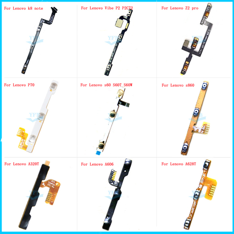 Power On Off Volume Up Down Button Key Flex Cable For Lenovo K8 Note p70 Vibe P2 S860 ZUK Z2 Pro s60 S60T S60W A320T A628T A606 ► Photo 1/1