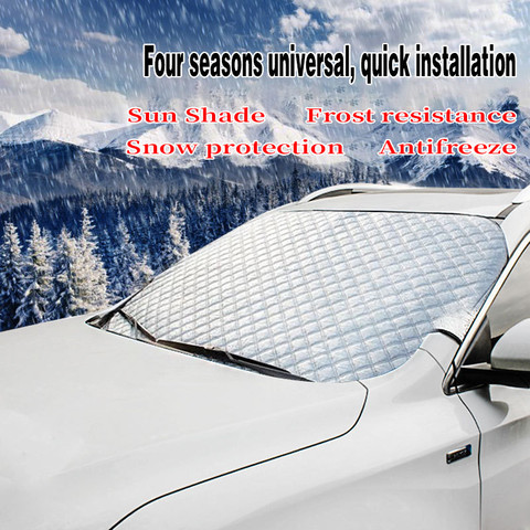 Car Covers Car Windscreen Cover Anti Snow Frost Ice Windshield Dust Protector Heat Sun Shade Ice Large Snow Dust Protector ► Photo 1/6