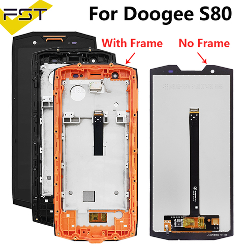 5.99''For Doogee S80 LCD Display+Touch Screen Digitizer Assembly+Frame For Doogee S80 Lite Mobile Phone Accessories With Tools ► Photo 1/6