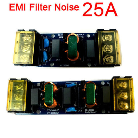 110V 220V AC Power Supply Filter Board 25A EMI Filter Noise Suppressor FOR Audio power Amplifier PCB copper foil doubled ► Photo 1/3