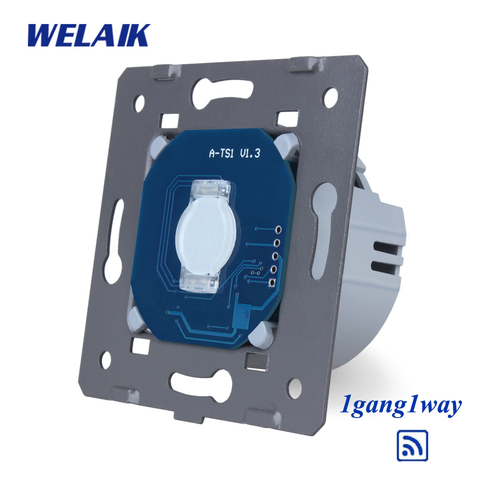 WELAIK  White Wall Switch EU Remote Control Touch Switch DIY Parts Screen Wall Light Switch 1gang1way AC110~250V A913  ► Photo 1/1