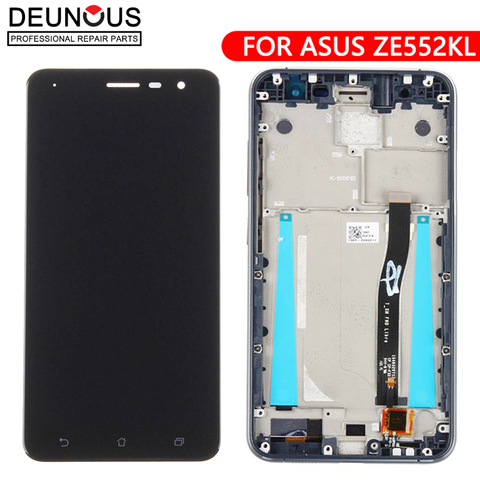 For Asus ZenFone 3 ZE552KL LCD Display Panel Touch Screen Digitizer Assembly With Frame For ZE552KL Z012D Z012DC Z012DA LCD ► Photo 1/2
