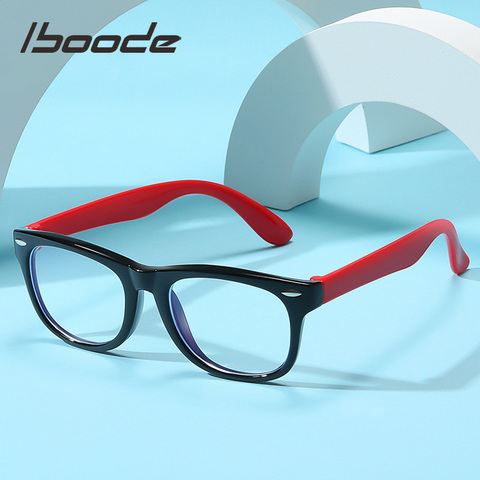 iboode 3-9 years Anti-blue Light Silicone Glasses Frame Brand Children Soft Frame Goggle Eyeglasses Kids Eywear Fame Eyewear ► Photo 1/6