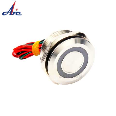 30mm 2A  Piezo Switch Chamfer Round Head Push Button Switch Waterproof IP68 Piezo Switch ► Photo 1/6