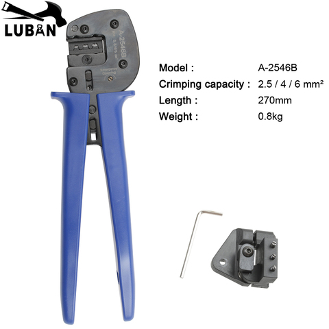 2.5-6mm2 B-2546 A-2546B MC4 crimping tool crimping plier 2 multi tool tools hands Solar Photoroltaic Connector MC4 Crimping Tool ► Photo 1/6