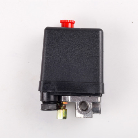 4ports  Heavy Duty Air Compressor Pressure Switch Control Valve 90 PSI -120 PSI Black casting 80*80*50mm ► Photo 1/6