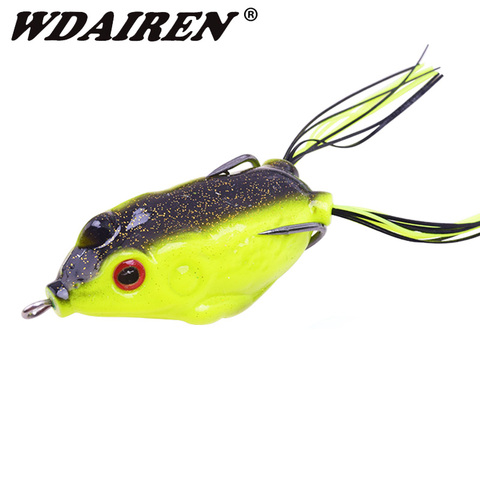 WDAIREN Kopper Live Target Frog Lure 60mm/12g Snakehead Lure Topwater Simulation Frog High Quality Fishing Lure Soft Bass Bait ► Photo 1/6