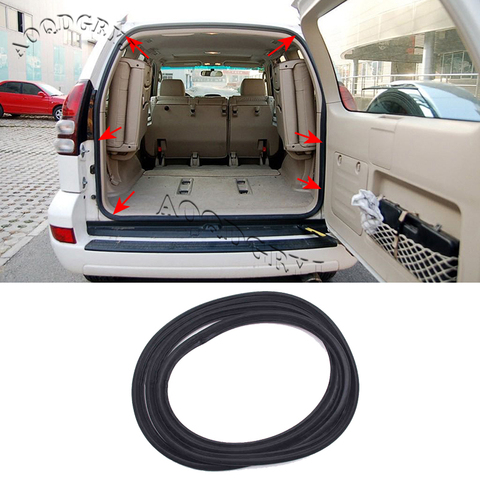 Rubber Black Trunk Tailgate Seal Strip For Toyota Land Cruiser Prado 120 Series 2003-2009 ► Photo 1/4