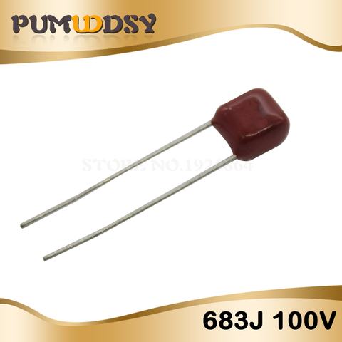 20PCS 100V683J 68NF 0.068UF Pitch 5MM 100V 683 CBB Polypropylene film capacitor ► Photo 1/2