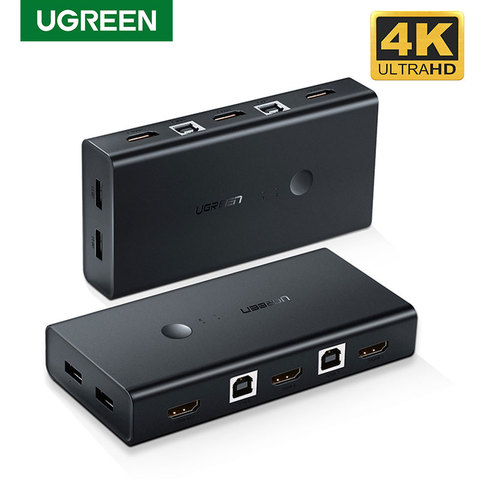 Ugreen HDMI KVM Switch 2 Port 4K USB Switch KVM VGA Switcher