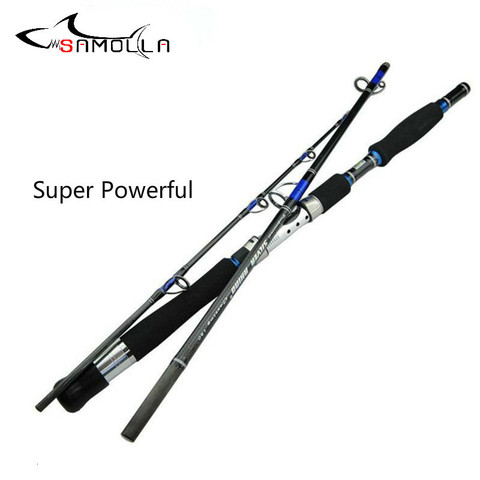 High Strength Boat Fishing Rod Three Section SuperHard Fishing Rod For Big Fish Peche En Mer Canne A Peche Carbonne Spinning Rod ► Photo 1/6