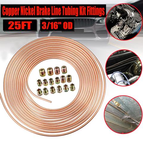 25Ft Brake Line Fittings Roll Coil 3/16