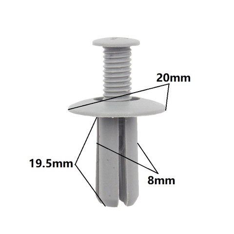 Universal Purpose Push Type 8mm Trim Panel Hood Fixed Expansion Retainer Fastener Rivet Plastic Screws ► Photo 1/6