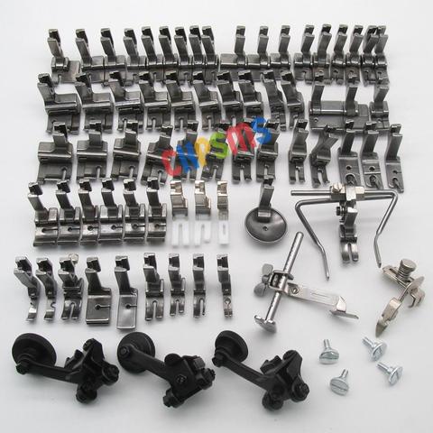 73PCS Practical Presser Feet SET&Seam Guide&SCREWS FOR SINGER 95 96 195K 196K TYPICAL GC6150B GC6150 CONSEW 105 210 217 218 219 ► Photo 1/4