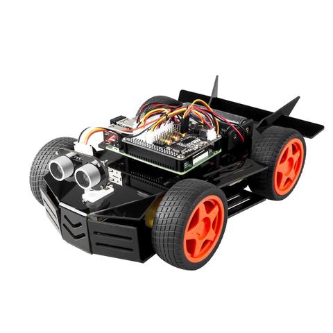 SunFounder DIY Electronic Raspberry Pi Car Robot Kit, 4WD HAT Module, Ultrasonic Sensor, Velocity Measurement Module ► Photo 1/6