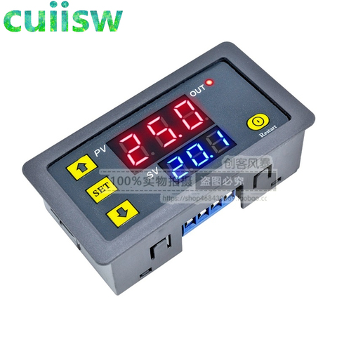 AC 110V 220V Digital Time Delay Relay Dual LED Display Cycle Timer Control Switch Adjustable Timing Relay Time Delay Switch ► Photo 1/5