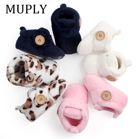 Lovely Warm Design Baby Girls Boys Toddler First Walkers Baby Shoes Soft Slippers Cute Shoes Winter Non-Slip Baby Warm Shoes ► Photo 1/6
