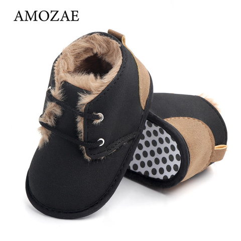 2022 New Winter Newborn Baby Boots Keep Warm Cotton Shoes First Walkers Baby Boys Girls Infant Toddler Anti-Slip Soft Sole Boots ► Photo 1/6