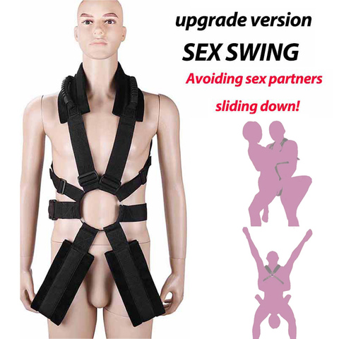 Sex Swing Fetish Love Position Bondage Restraints BDSM Sex Toys Harness leg spreader Adult SM Slave swings Products for Couples ► Photo 1/6