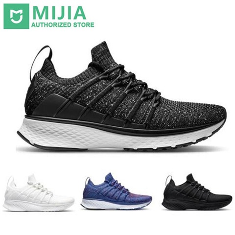 Stock Xiaomi Sneaker 2 Mijia Running Shoes Sport Uni-moulding Shock-absorbing Fishbone Lock System Elastic Knitting Vamp for Men ► Photo 1/6