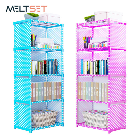 4/5/6 Layer Simple Bookshelf Easy Assembled Storage Shelf For Books Floor Standing Bookcase Storage Cabinet Home Organizer ► Photo 1/6