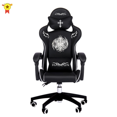 Cool black gaming chair boys reclining computer chair home fashion comfortable anchor live chair Internet cafe game WCG chair ► Photo 1/5
