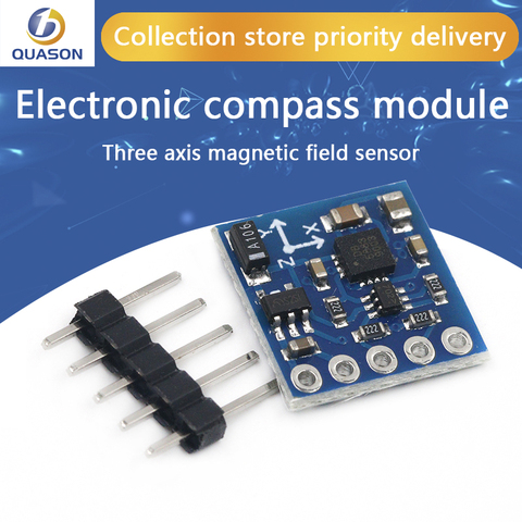 GY-271 HMC5883L 3V-5V Three 3 Triple Axis Magnetic Field Compass Magnetometer Sensor Module For Arduino IIC Board ► Photo 1/6