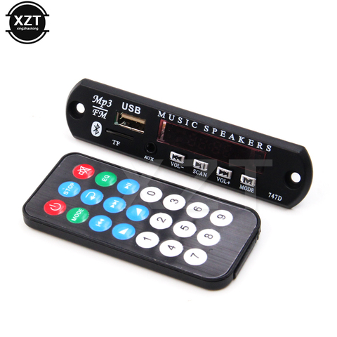 Bluetooth 12V Car MP3 Decoder Board Module WMA FM AUX Audio TF SD Card Radio USB AUX Player Speaker Remote Control Car Accessory ► Photo 1/6