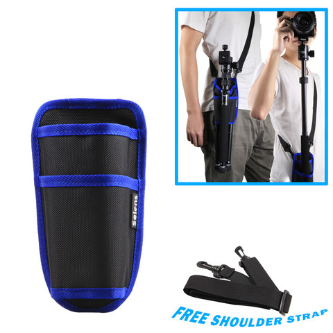 Selens Black Waist Bag Case Pouch With D Ring Strap For Monopod Unipod Tripod ► Photo 1/6