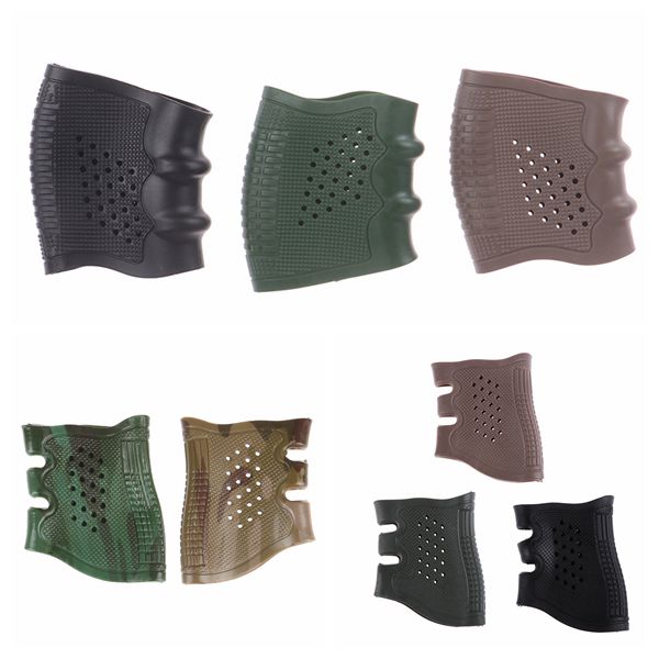 Hunting Airsoft Tactical Pistol Rubber Grip Glove Cover Anti Slip Sleeve 