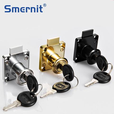 Drawer Locks with 2 Keys Lock Furniture Hardware Door Cabinet Lock for Office Desk Letter Box 3 Colors Cam Locks ► Photo 1/6