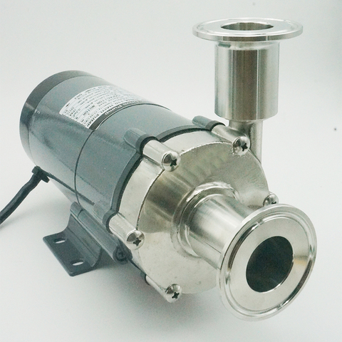 Magnetic Drive Pump 15RM homebrew pump with Clamp 50.5mm brewing pump With 304 Stainless Steel Head homebrew with Plug ► Photo 1/1