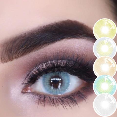 UYAAI 1 Pair Color Contact Lenses Yearly Red Gray Colorful Lens Colored  Contacts Eye Lenses for Eye Makeup - AliExpress