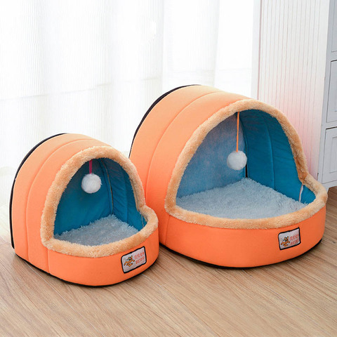 Winter Yurt Shape Cattery Dog Bed Pet All Season Tent Cat Kennel Indoor Portable Travel Pets House Kennel Puppy Mat ► Photo 1/6