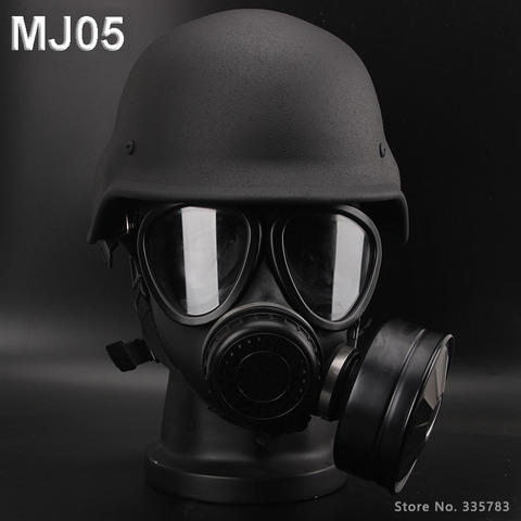 MJ05 CS helmet & Full mask Real gas mask quality Configuration Z-B-R2-V Effective filter Chemical poisonous gas protective mask ► Photo 1/6