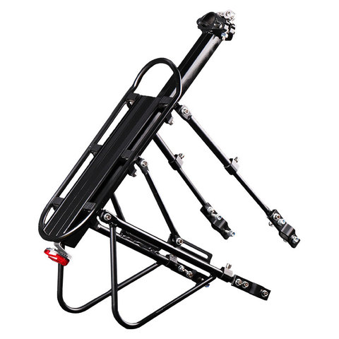 Deemount 100KG Load Bicycle Cargo Carrier Rear Luggage Rack 24-29 inch Bike Seatpost Trunk Bag Holder Stand W/ Install Tools ► Photo 1/6