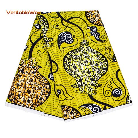 Ankara African prints patchwork textile fabric 100% polyester real wax sewing dress DIY craft tissu breathable pagne  FP6373 ► Photo 1/6